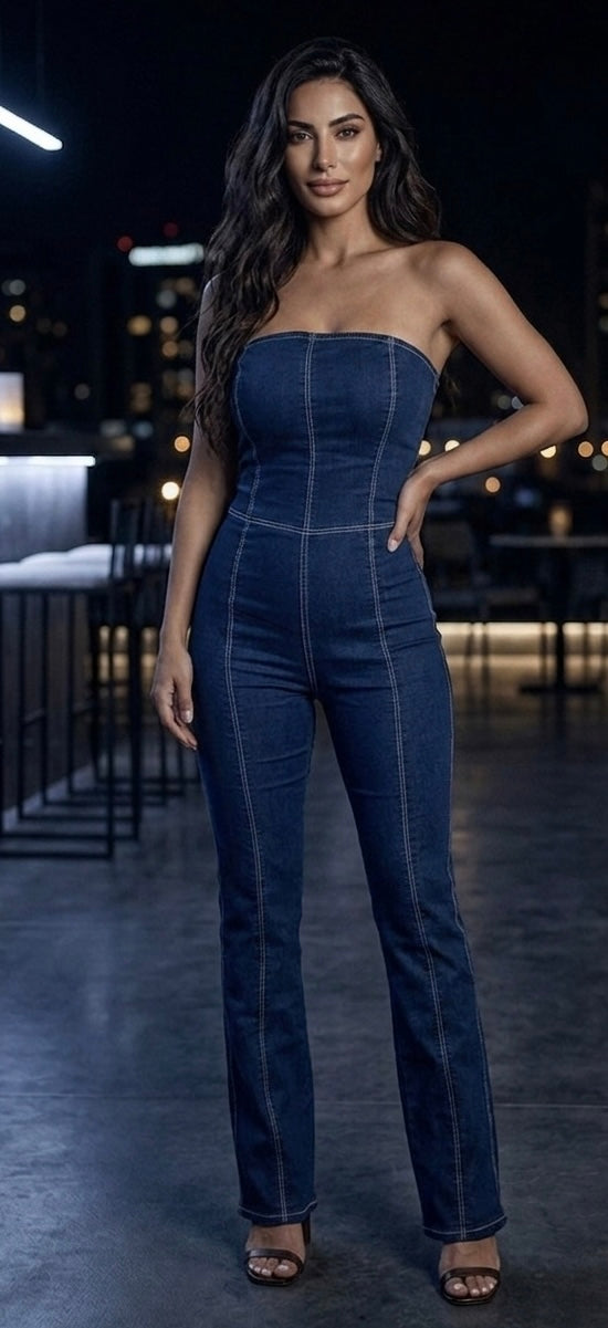 Bershka denim overall small #60081