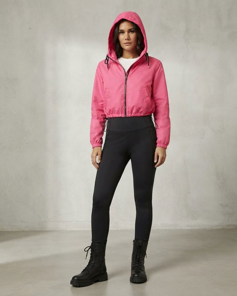 Bershka women lightweight zipper hoodie