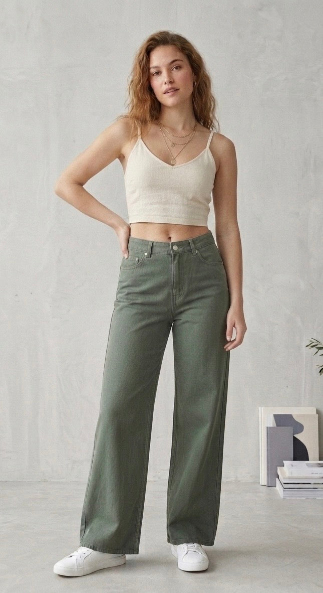 Pull&bear jeans High rise wide leg 34" Xs/S #50076