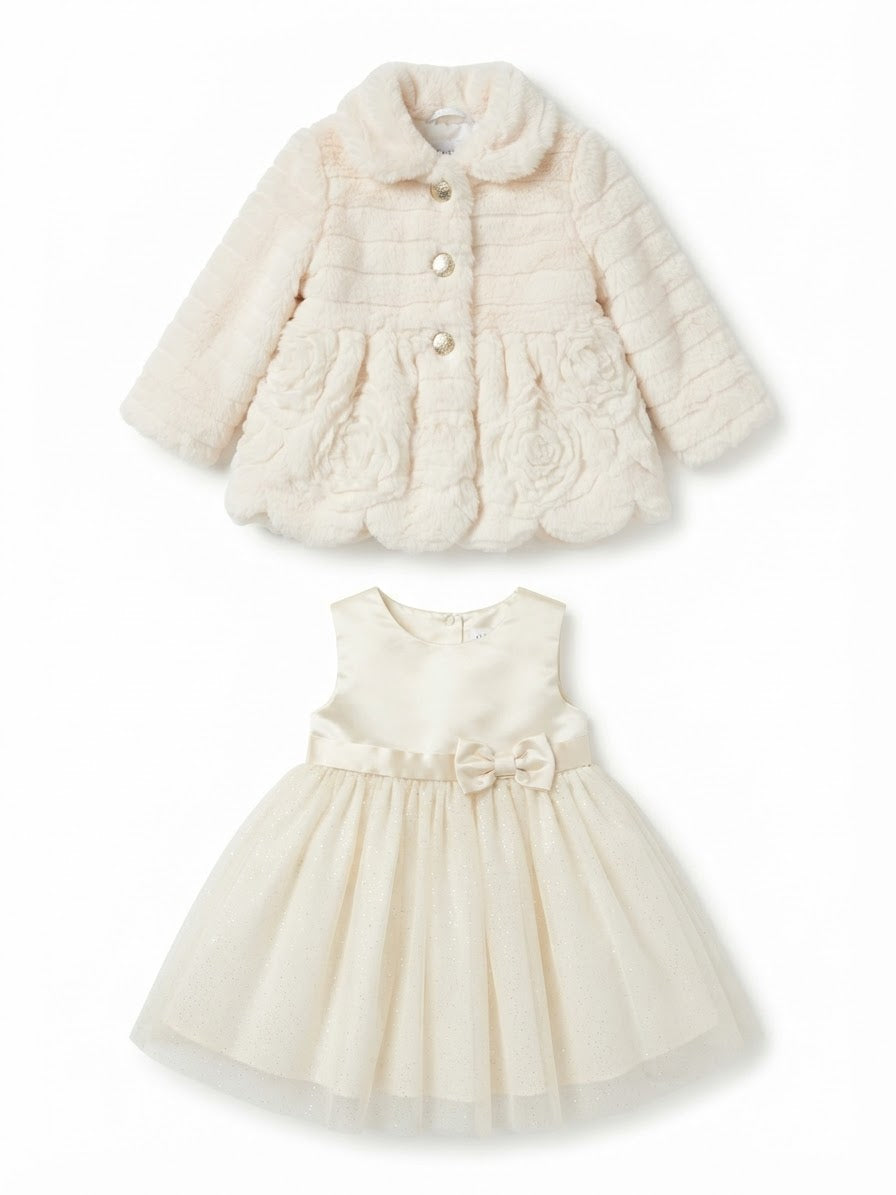 Blueberi dress and coat 12M