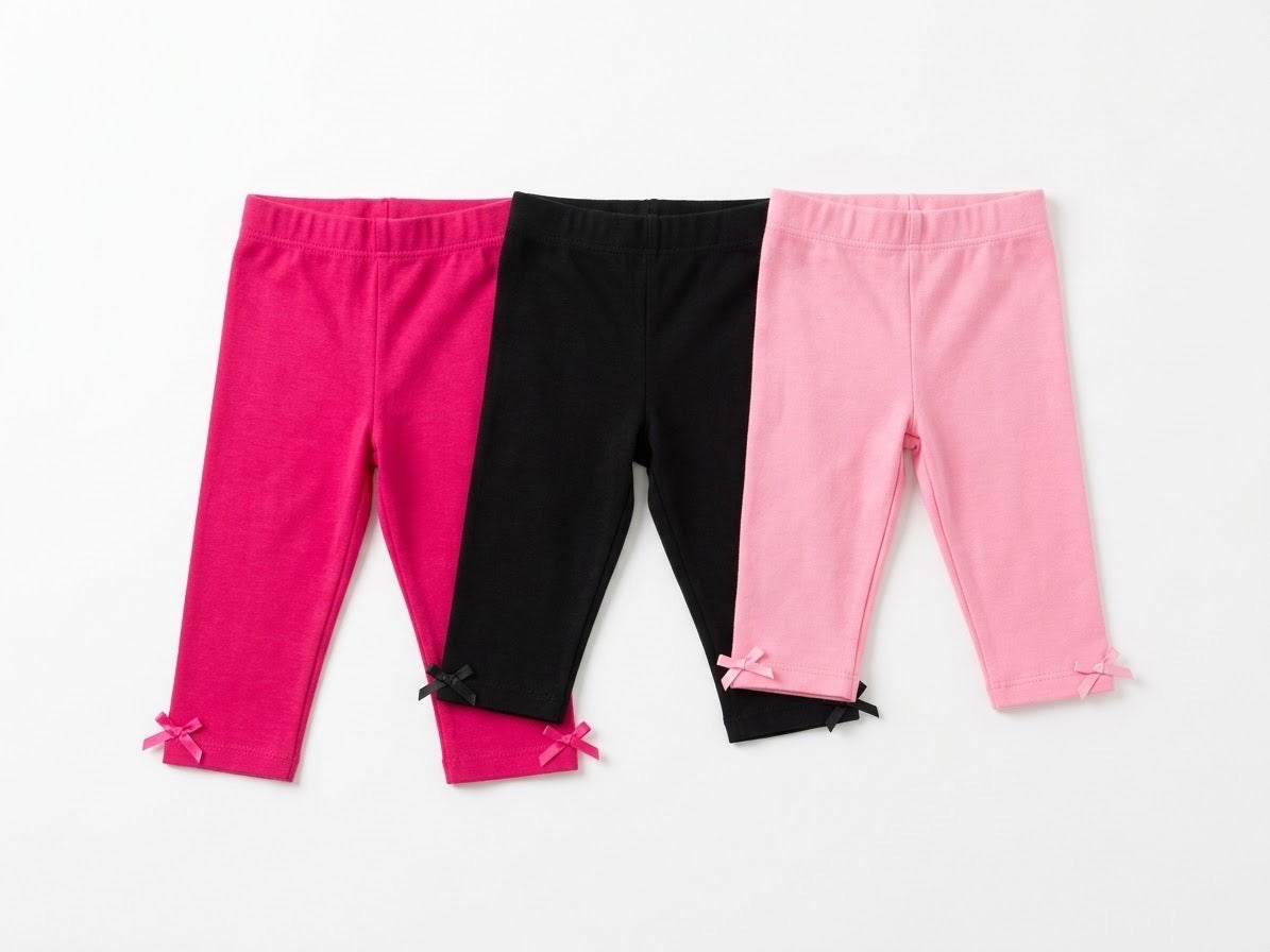 Hudson baby girl leggings 3-pieces 3-6m