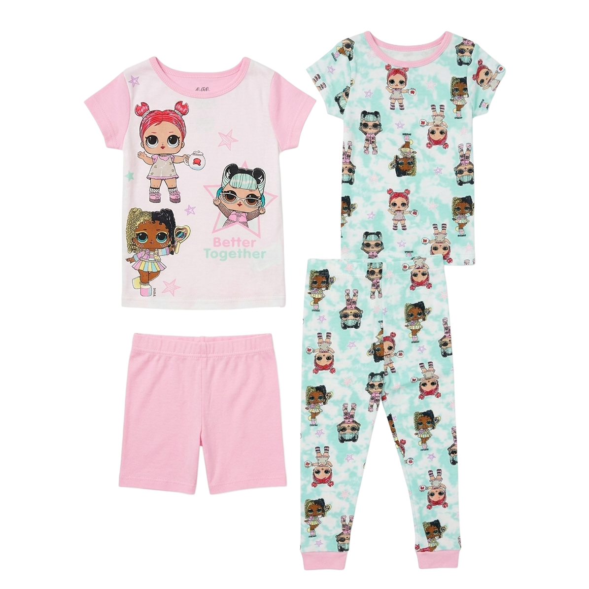 LOL Girl Pajama Set 4Y (4PCS)#