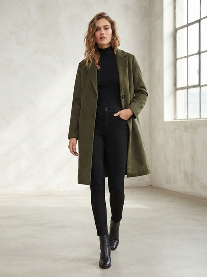Stradivarius women wool coat medium