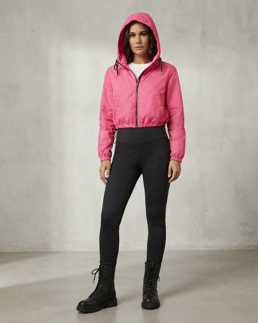 Bershka women lightweight zipper hoodie