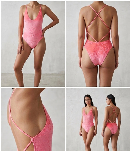 Bershka Swimsuit Velour Medium #70001