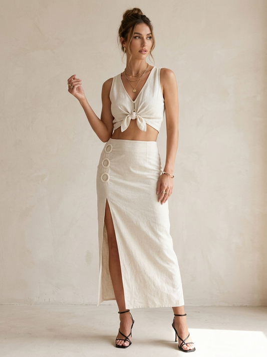 Stradivarius linen skirt Medium #50055