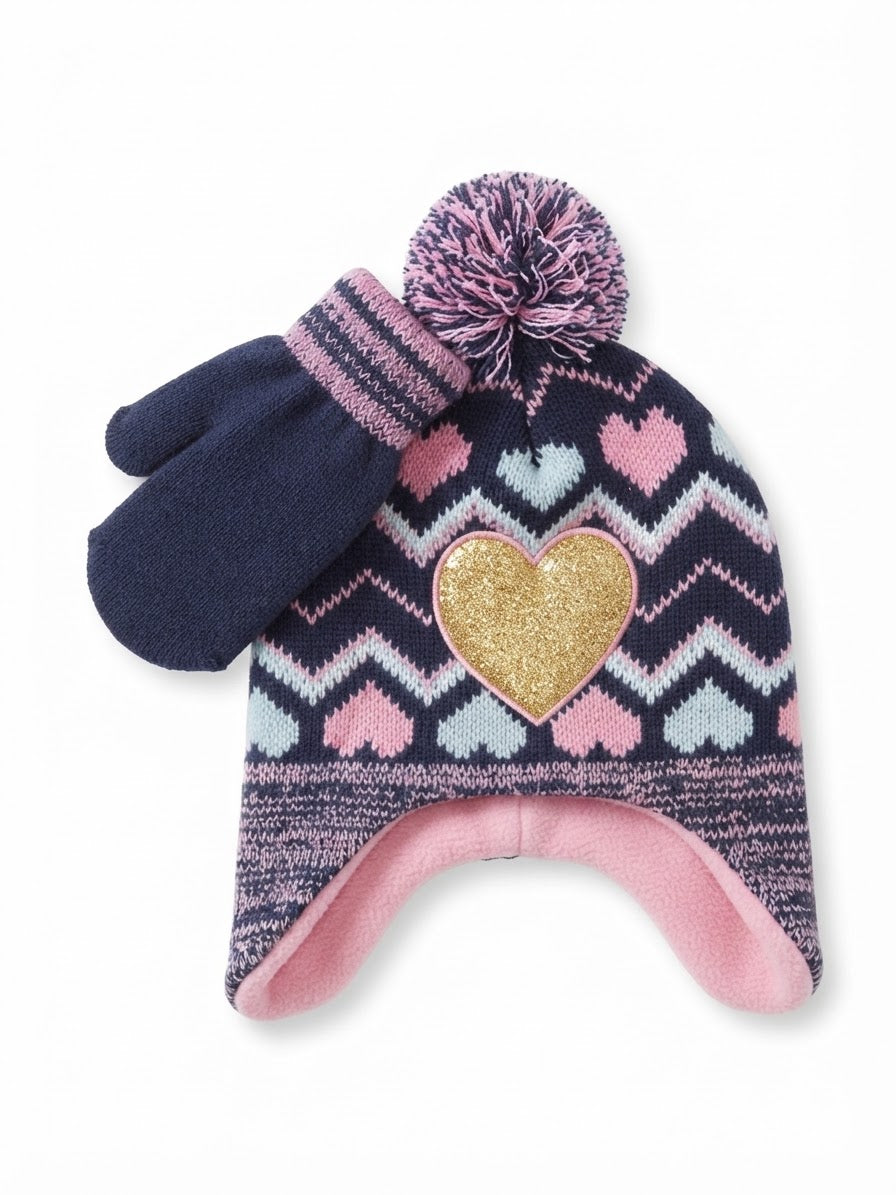 BFNY girl  hat& gloves 2-3 years