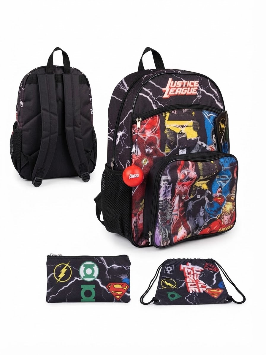 Justice league boy school 4-pieces bag 3 years