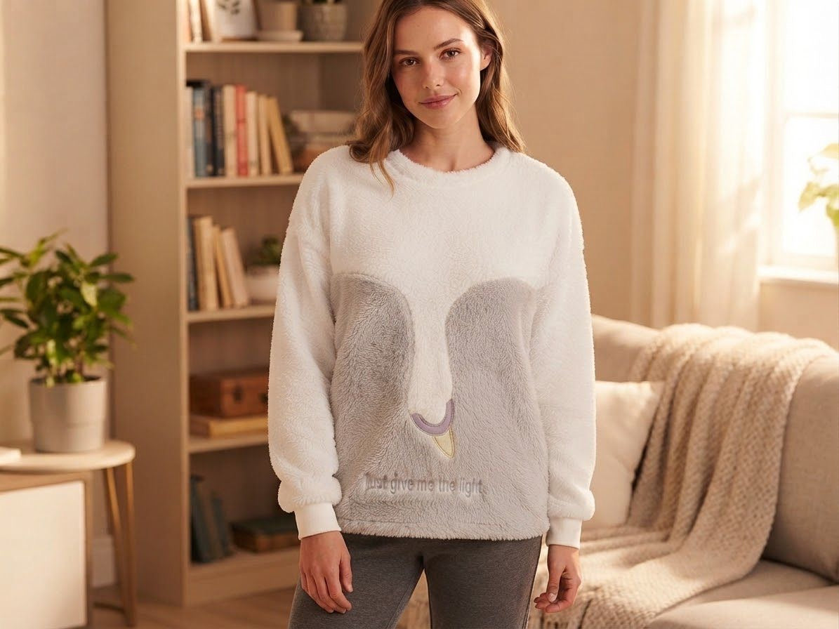 Oysho fleece blouse pajama