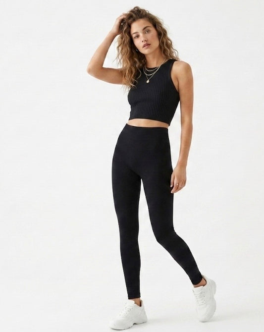 Stradivarius thin silk legging medium  #50066
