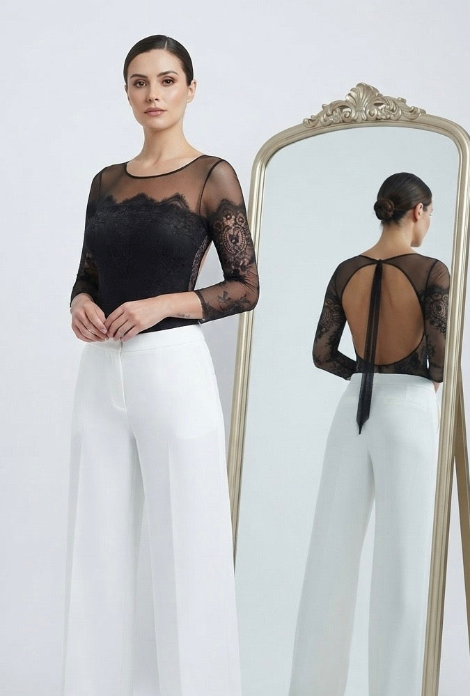 Oysho Sleeves Lace bodysuit small
