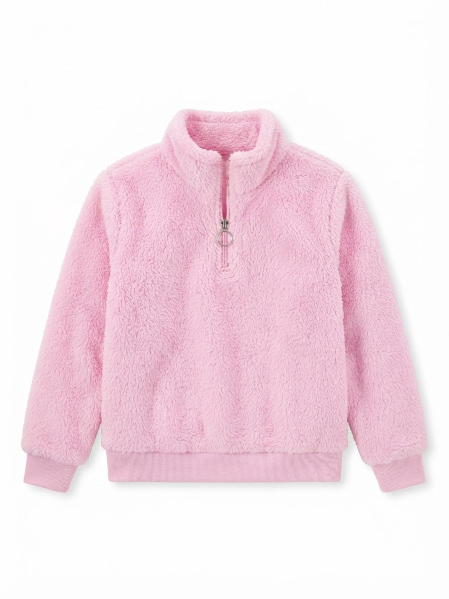 Ideology girl fux fur sweatshirt