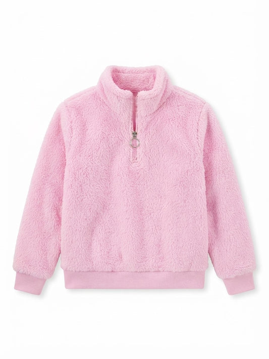 Ideology girl fux fur sweatshirt