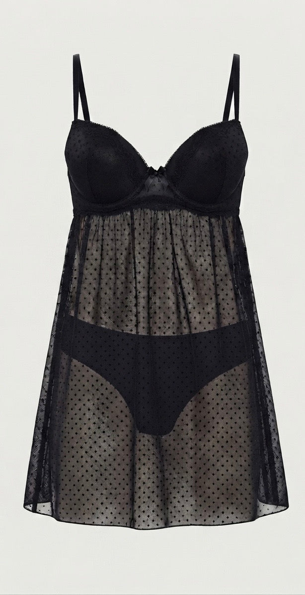 Oysho lace sheer Dress #80008