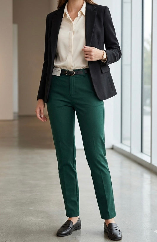 Stradivarius women classic pant S 36EUR #50009