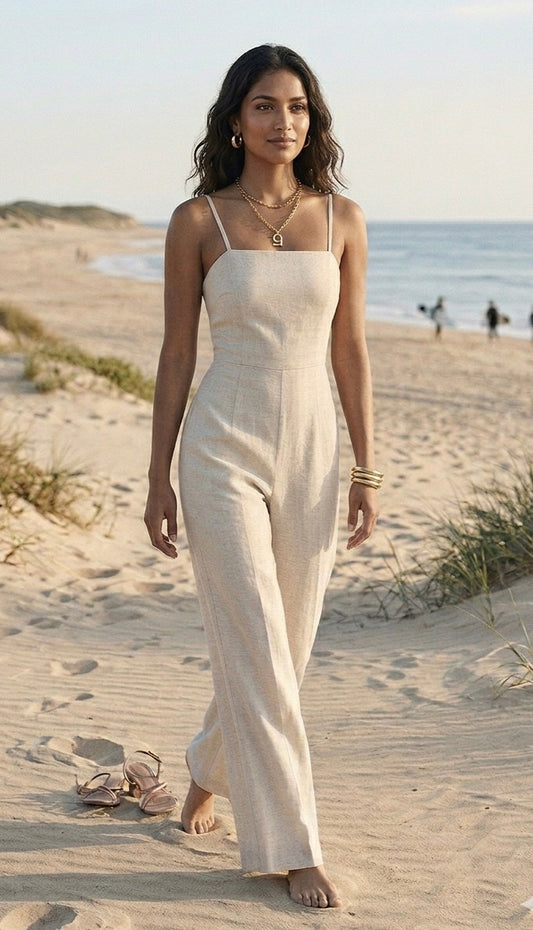 Stradivarius Linen Overall medium #60037