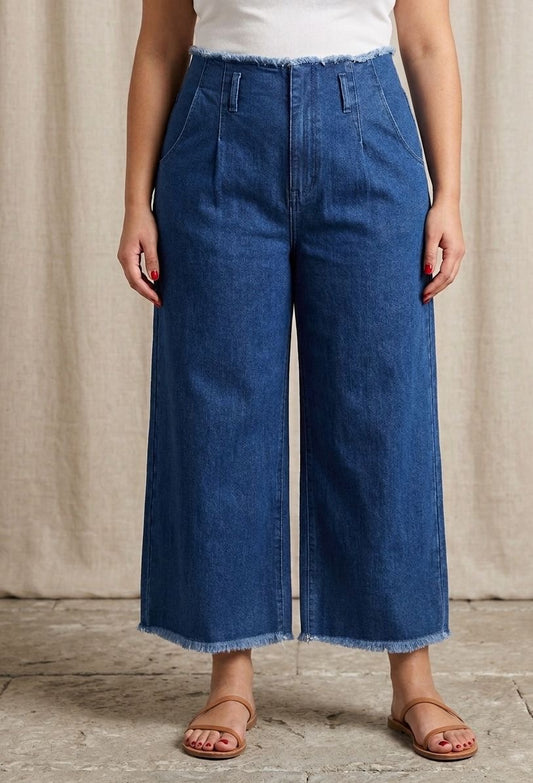 Stradivarius wid-leg denim jeans M/L 40 #50039