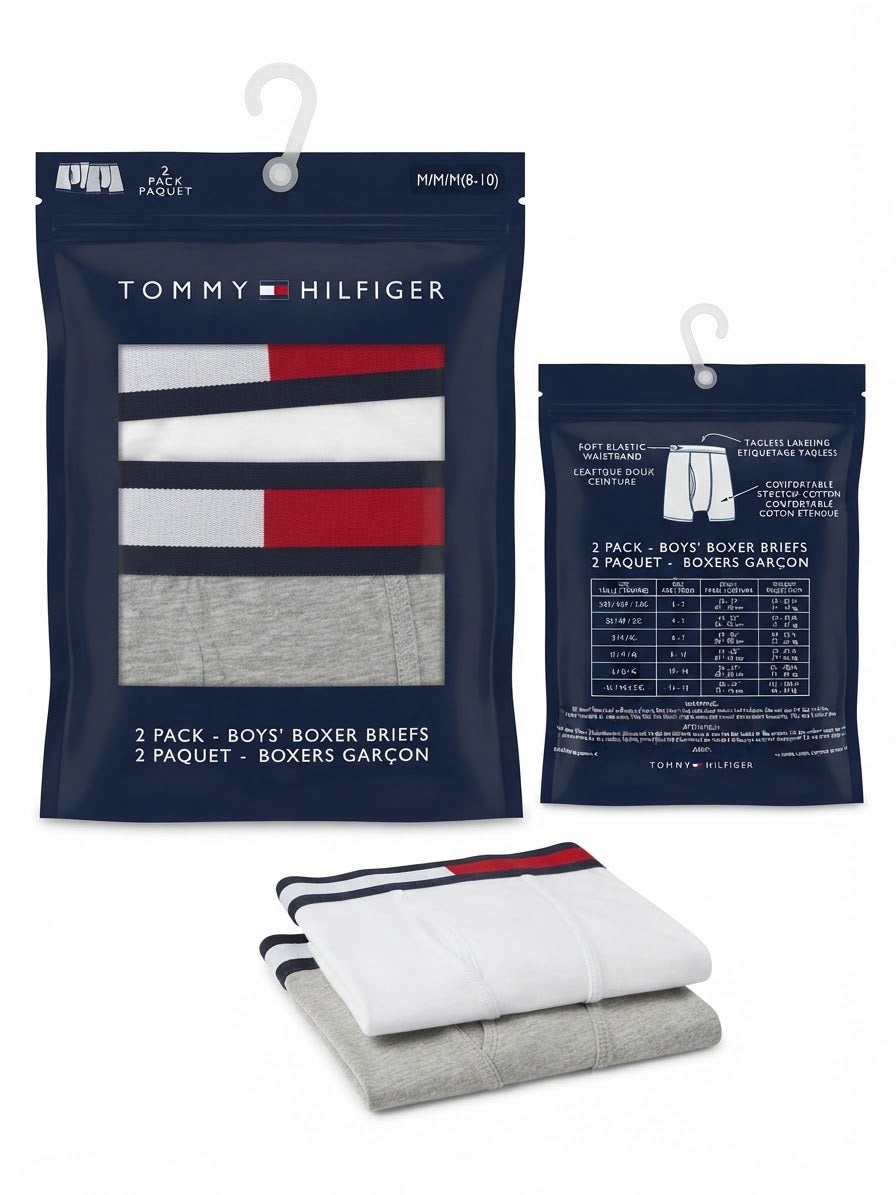 Tommy Hilfiger boy boxers 2-pieces 8-10 years