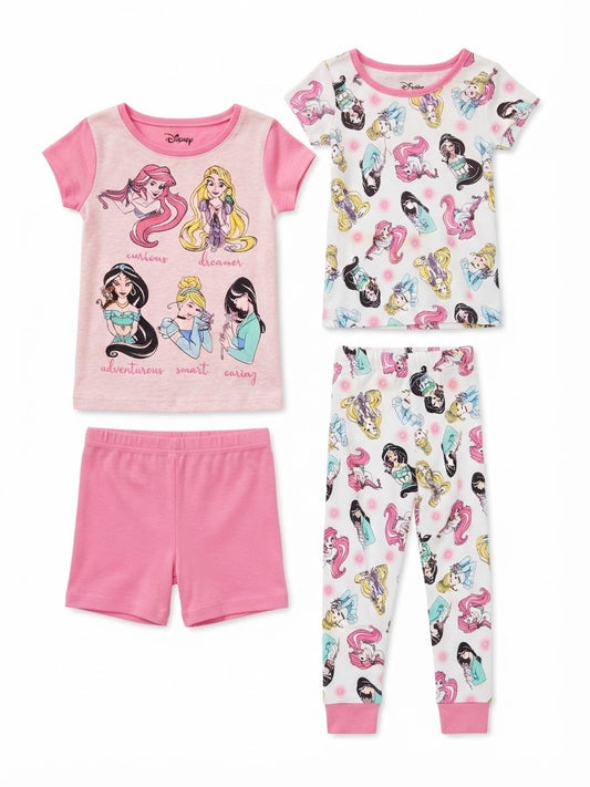 Disney Princess 4-piece cotton pajama set 2Tyears