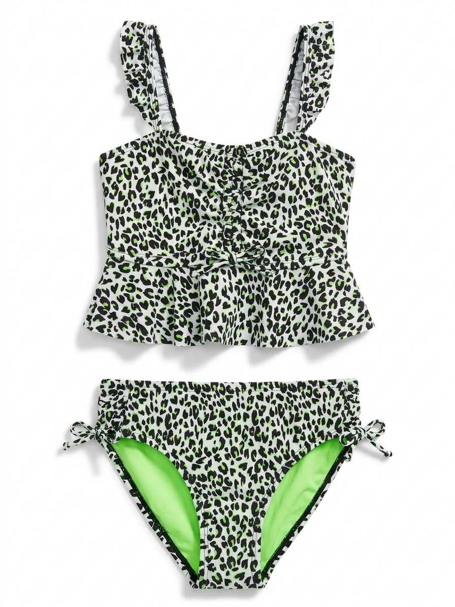 Breaking Waves Girl Swim Suit 12Y#12001