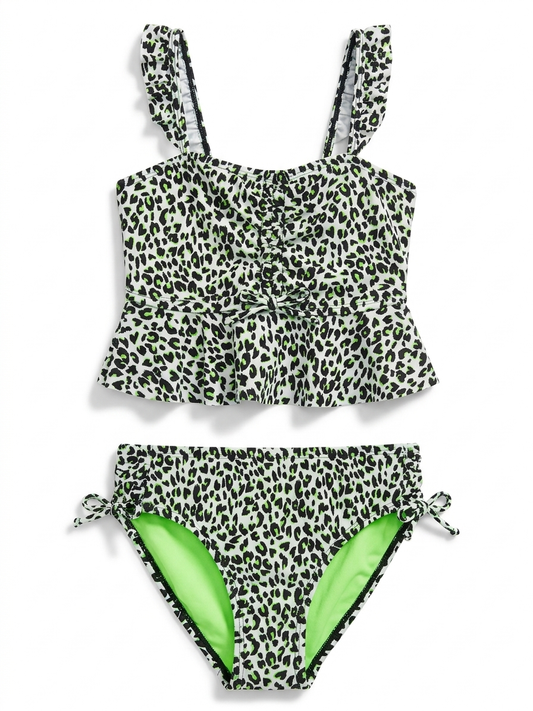 Breaking Waves Girl Swim Suit 12Y#12001