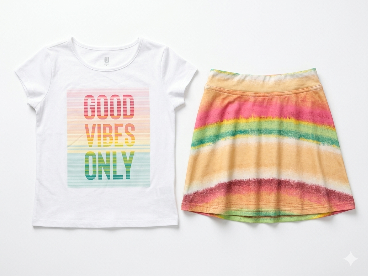 Ideology Summer Outfit Set Girl 5Y #11005