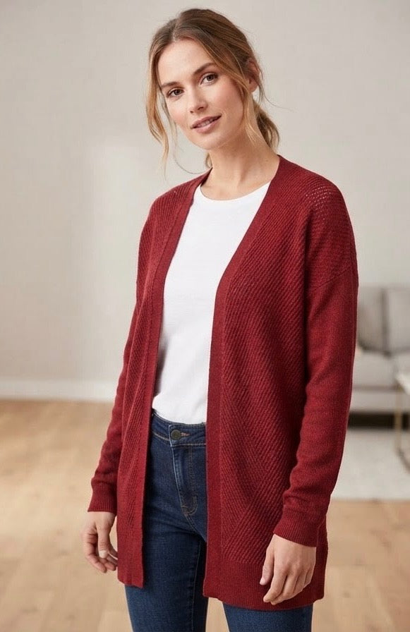 Stradivarius women burgundy knitwear small