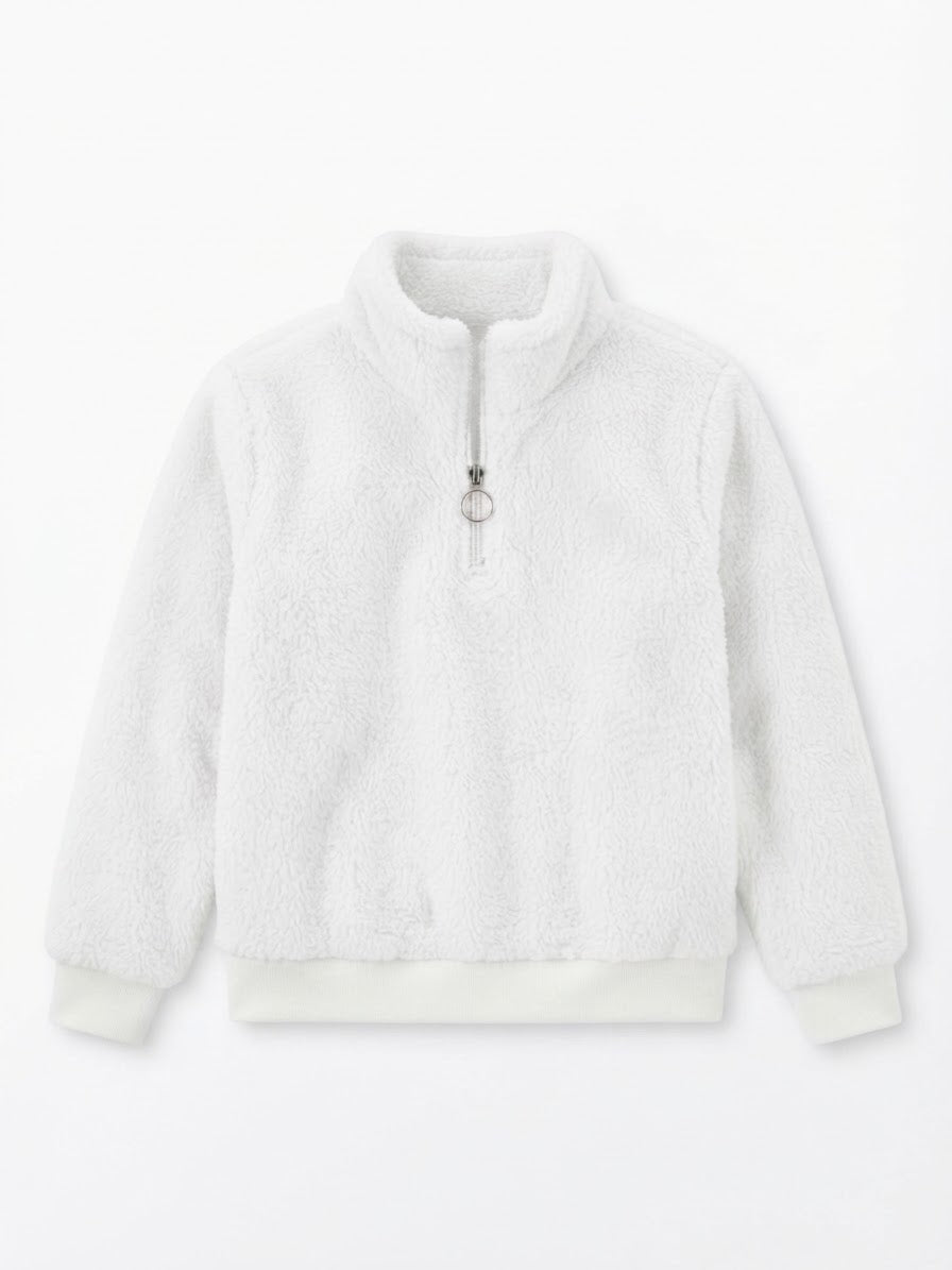 Ideology girl fux fur sweatshirt