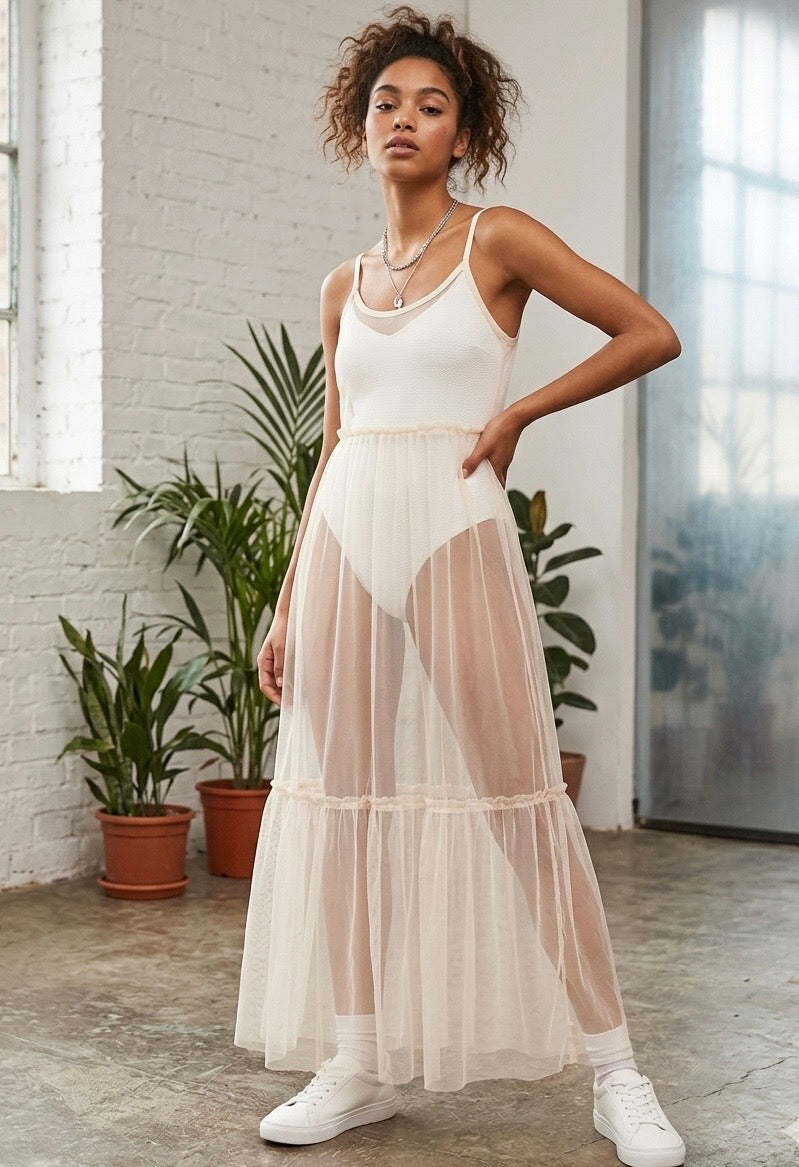 Bershka all sheer dress small #60067