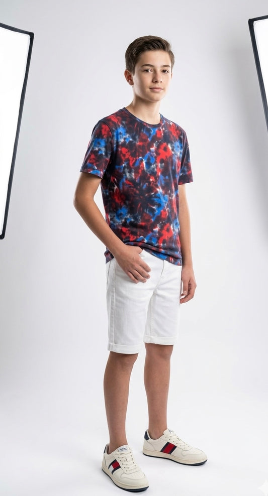 T-Shirt Tommy Hilfiger & Short Polo Ralph Lauren 14-16 years