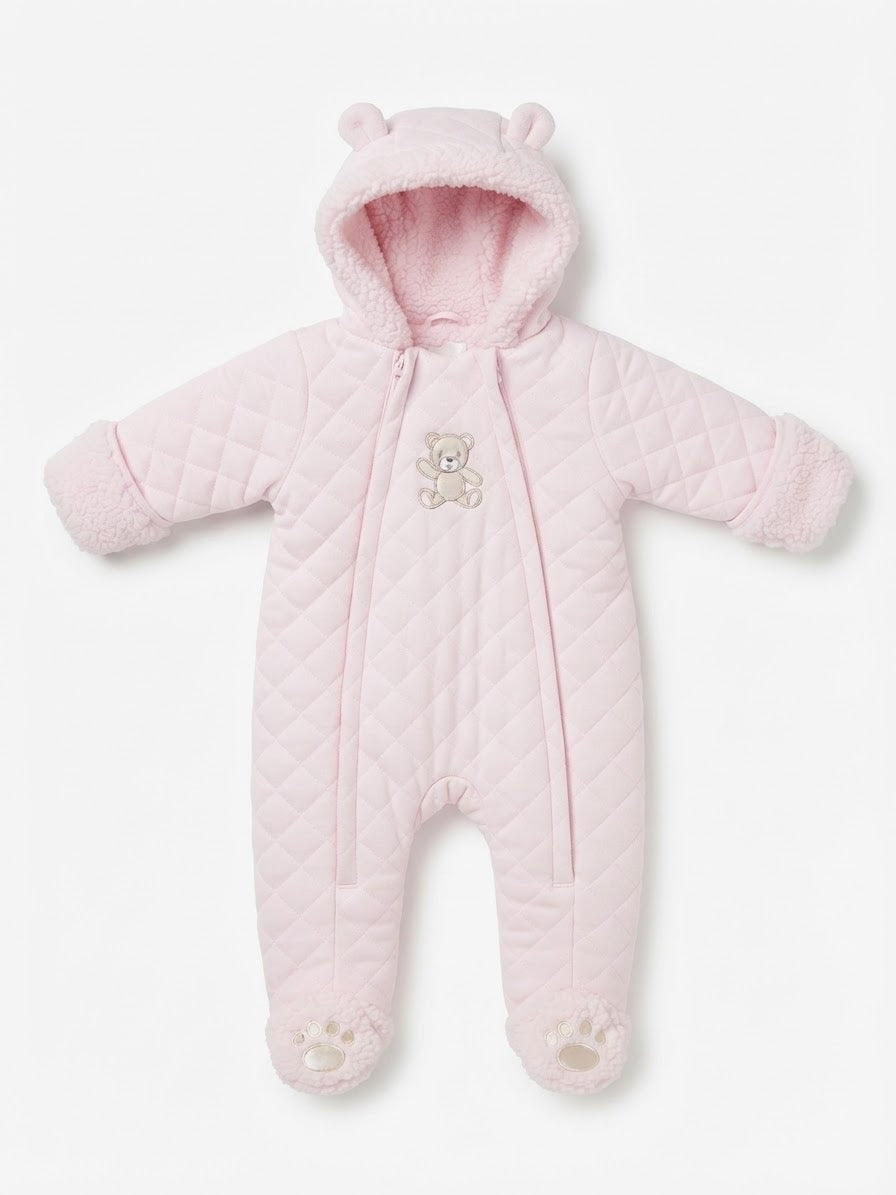 Little me baby girl overall fur inside 6-9m