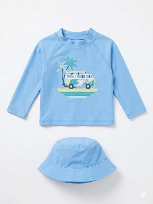 First Impressions baby boy swimshirt 18M #21018