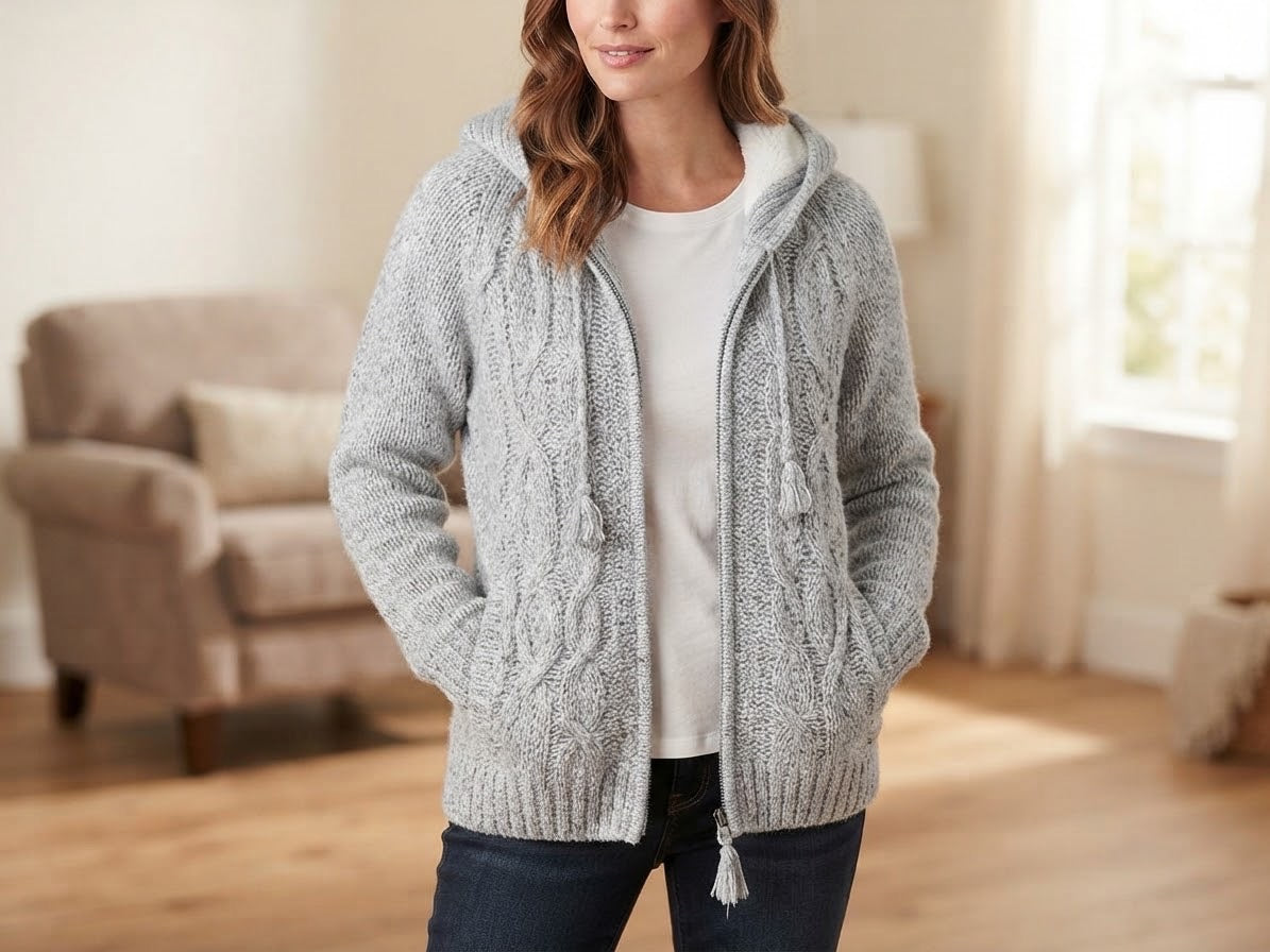 Oysho knit hoodie large
