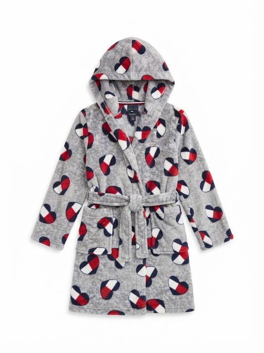 Tommy Hilfiger girl flame resistant robe  6-7 years