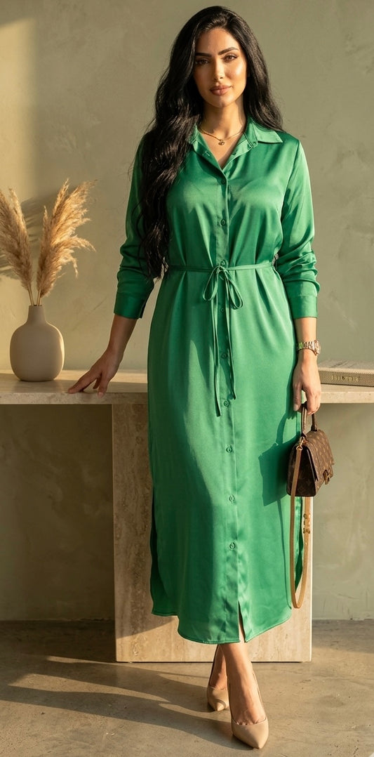 Stradivarius women satin dress small#60010